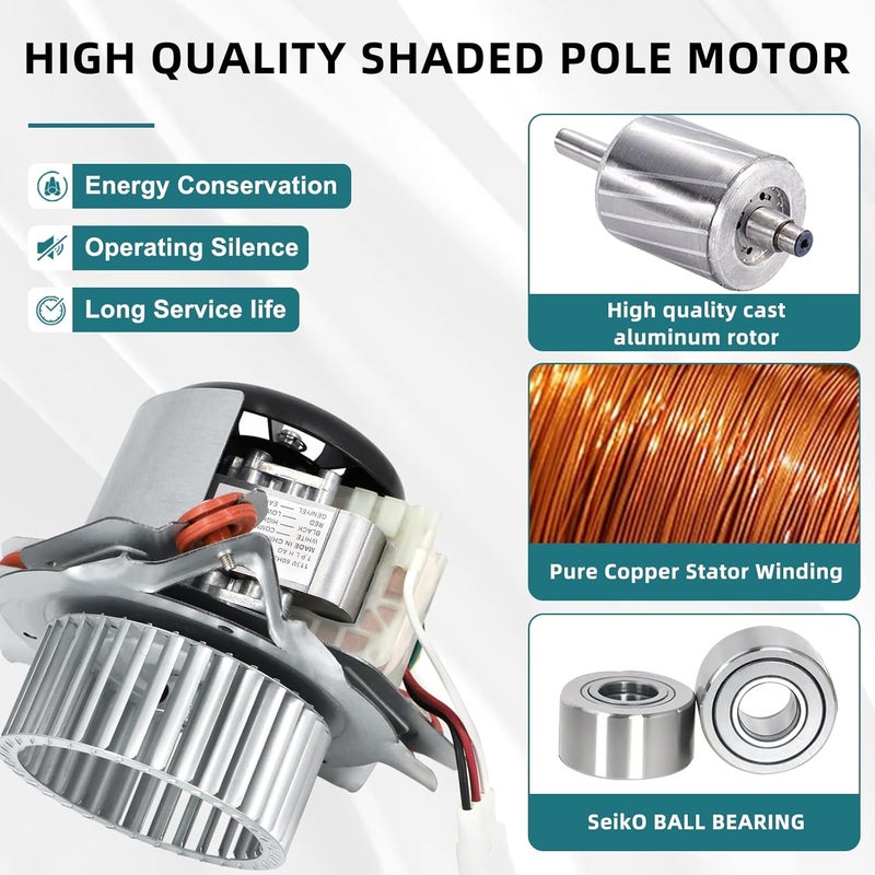 Criditpid HC21ZE126A J238-112-11203 Furnace Draft Inducer Motor Kit for Carrier Bryant Payne Furnace. - Image 5